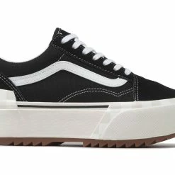Η καλύτερη συμφωνία ✨ Γυναικεία Παπούτσια VANS UA OLD SKOOL STACKED (SUEDE/CANVAS) Μαύρο VN0A4U155ZN-5ZN ❤️