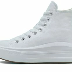 Ολοκαίνουργιο 👍 CONVERSE CHUCK TAYLOR ALL STAR MOVE 568498C Λευκό 👍