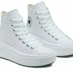 Ολοκαίνουργιο 👍 CONVERSE CHUCK TAYLOR ALL STAR MOVE 568498C Λευκό 👍 -Φτηνός Μόδας Κατάστημα 120502050580 17 3