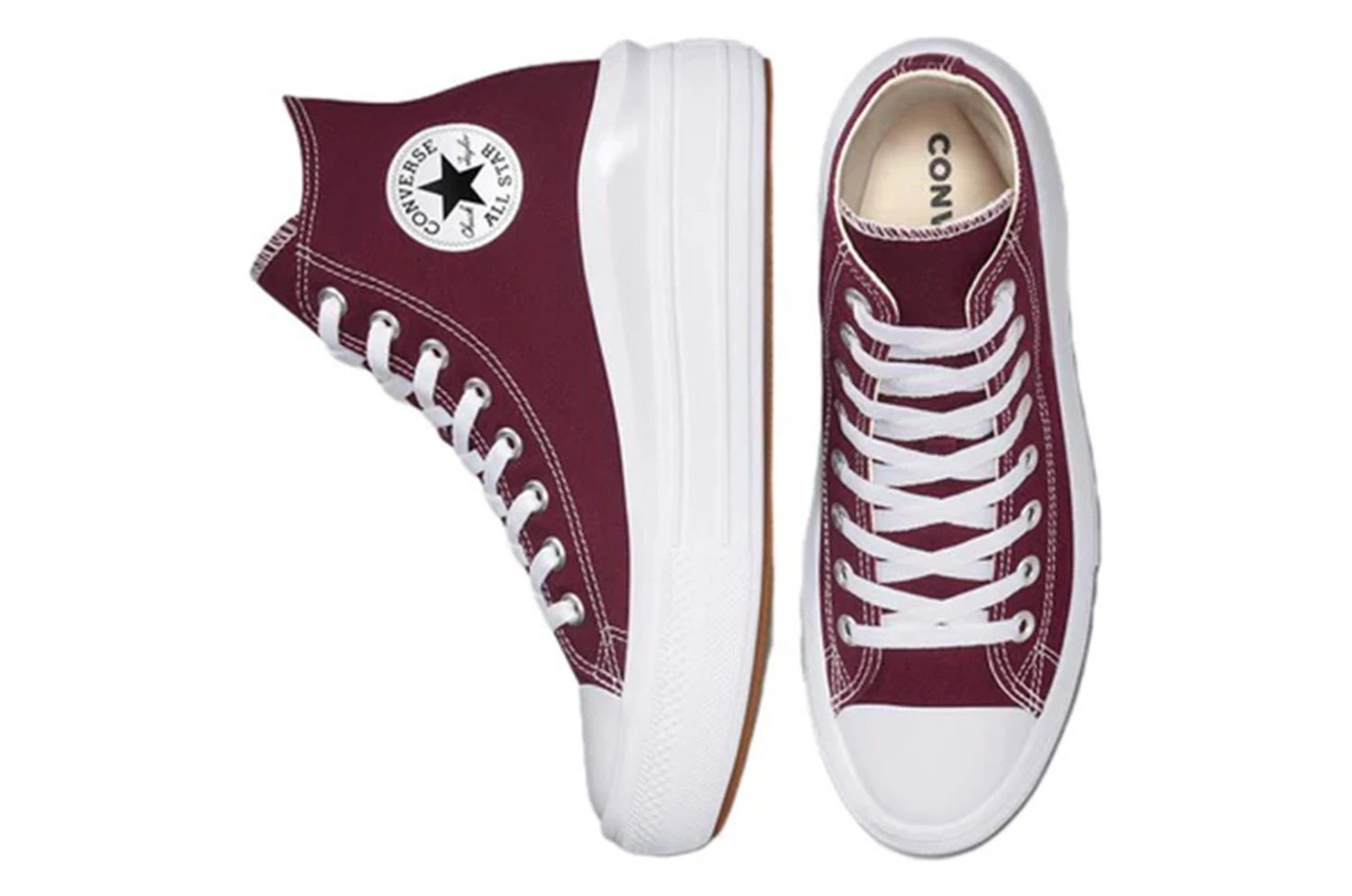 Πολύ καλή προσφορά 😉 Γυναικεία Παπούτσια CONVERSE CHUCK TAYLOR ALL STAR MOVE CANVAS PLATFORM Μπορντό A02430C 👍 7 Πολύ καλή προσφορά 😉 Γυναικεία Παπούτσια CONVERSE CHUCK TAYLOR ALL STAR MOVE CANVAS PLATFORM Μπορντό A02430C 👍 - Image 5