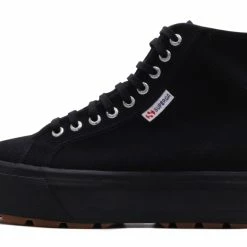 Νέος 🔔 Γυναικεία Παπούτσια SUPERGA 2708 HI TOP TANK Μαύρο S2123DW-996 💯