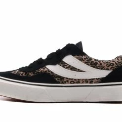 Το φθηνότερο 🧨 Γυναικεία Παπούτσια SUPERGA 2941 REVOLLEY MICROLEOPARD Μαύρο S8122PW-A5U 😀