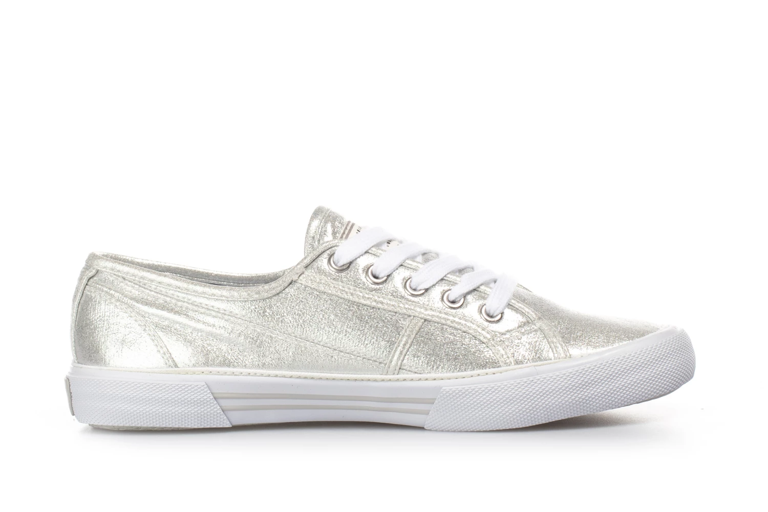 Νέος ✨ PEPE 👖 JEANS ABERLADY SHINE METALLIZED 👟 SNEAKERS PLS31154-934 Ασημί ⭐ 5 Νέος ✨ PEPE 👖 JEANS ABERLADY SHINE METALLIZED 👟 SNEAKERS PLS31154-934 Ασημί ⭐ - Image 3