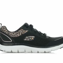 Προϋπολογισμός 🔥 Γυναικεία Παπούτσια SKECHERS FLEX APPEAL 4.0 - WILD PULSE Μαύρο 149576-BKLD 👏