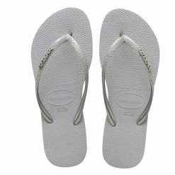 Αγορά 👍 HAVAIANAS SLIM GLITTER II 4146118-3498 Γκρί 🎉
