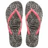 Καλύτερη πώληση 🎁 HAVAIANAS SLIM LEOPARD 4145480-0090 Λευκό-Μαυρο ❤️