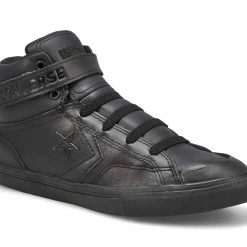 Flash Sale 🥰 CONVERSE PRO BLAZE STRAP LEATHER A01068C Μαύρο ✔️