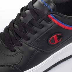 Τοπ 10 🎁 Εφηβικά Παπούτσια CHAMPION REBOUND LOW B GS Μαύρο S32407-KK006 😀 -Φτηνός Μόδας Κατάστημα 130501300006 18 4