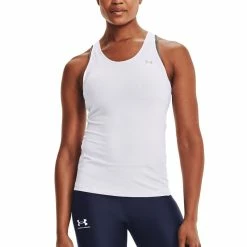 Εξοδος 👍 Γυναικεία Αμάνικη Μπλούζα Προπόνησης UNDER ARMOUR HG ARMOUR RACER TANK Λευκό 1328962-100 😉