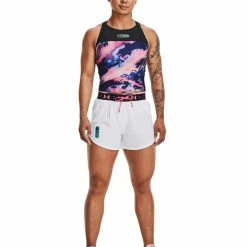 Flash Sale 🥰 Γυναικεία Αμάνικη Μπλούζα για Τρέξιμο UNDER ARMOUR RUN ANYWHERE CROP TANK Πολύχρωμο 1374863-001 ⌛ -Φτηνός Μόδας Κατάστημα 220512990046 50 3